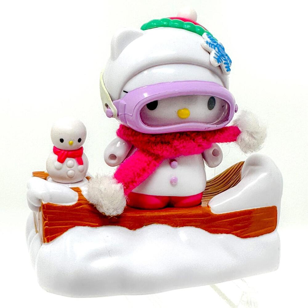 Hello Kitty Dream World Snowman Figure Happy Forest Bandai Sanrio 2000‎ Y2K VTG